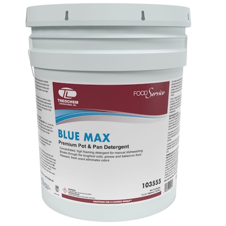 Theochem BLUE MAX - 5 GL PAIL, Manual Dishwashing Liquid 103555-99990-1P